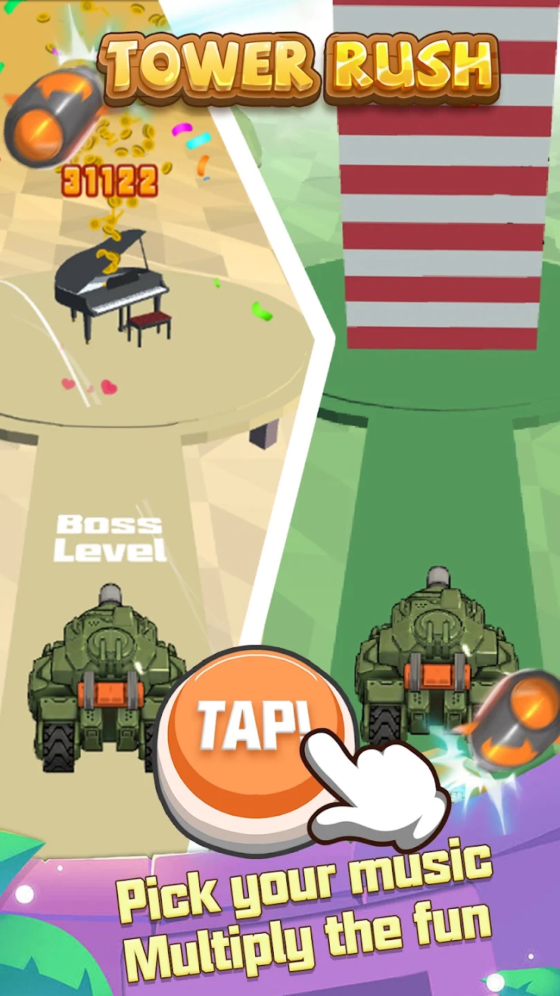 Tower Rush randomly generated tower layout
